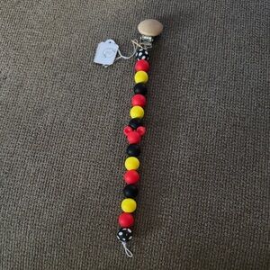 Colorful Beaded Pacifier Clip